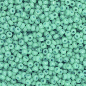 Miyuki Rocailles 11/0 Duracoat opaque sea opal green 11-4475
