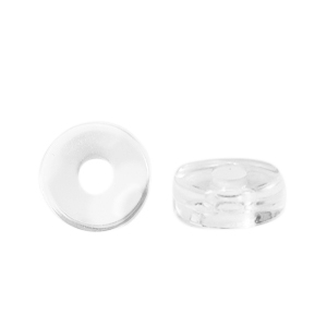 Acrylperlen Disc Transparent