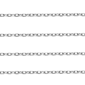 Stainless Steel - Rostfrei Stahl Schmuckzubeh&ouml;r Ankerkette Gliederkette Silver