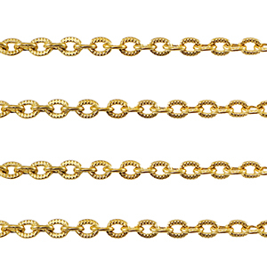 Stainless Steel - Rostfrei Stahl Schmuckzubeh&ouml;r Ankerkette Gliederkette Gold