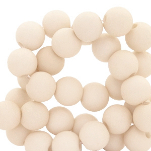 4 mm Acrylperlen Cream beige
