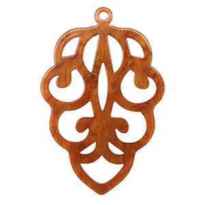 Resin Anh&auml;nger Topaz brown