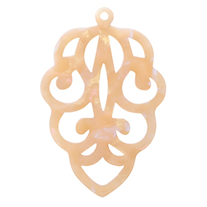 Resin Anh&auml;nger Peach blush opal