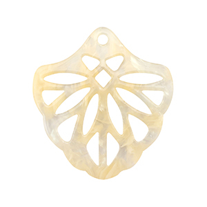 Resin Anh&auml;nger Sand beige transparent