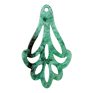 Resin Anh&auml;nger Multicolor green