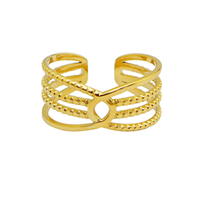 Ringe aus Stainless Steel - Rostfreiem Stahl Gold