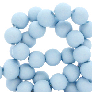 6 mm Acryl Perlen Carolina blue