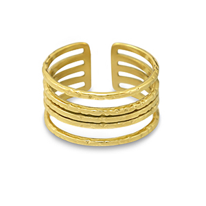 Ringe aus Stainless Steel - Rostfreiem Stahl Gold