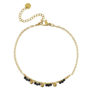 Armb&auml;nder aus Stainless Steel - Rostfreiem Stahl Gold-black