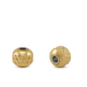 Stainless Steel - Rostfrei Stahl Perlen 4mm Gold