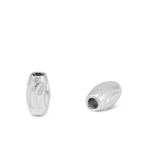 Stainless Steel - Rostfrei Stahl Perlen 3x5mm Silver