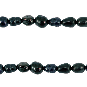 S&uuml;&szlig;wasserperlen Rice 5-6x4-5mm Dark blue