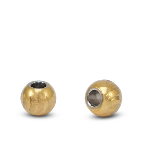 Stainless Steel - Rostfrei Stahl Perlen 6mm Gold