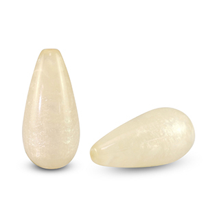 Polaris Elements Perlen tropfenform Polmo Prosecco white
