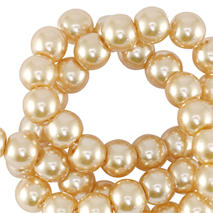 Glaswachsperlen 8mm Cream