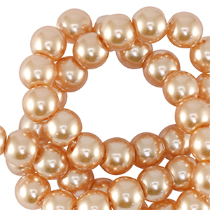 Glaswachsperlen 6mm Peach pink
