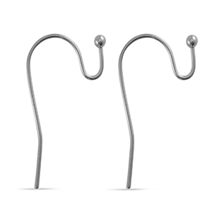Ohrringe aus Stainless Steel - Rostfreiem Stahl Silver