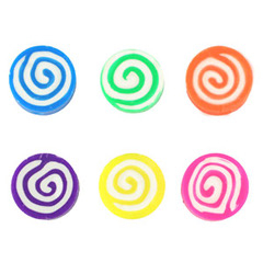 Polymer Perlen Twist Multicolor