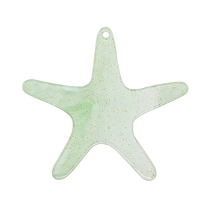 Resin Anh&auml;nger Seestern Mint green