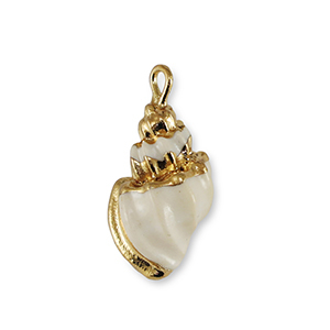 Muschel Anh&auml;nger Specials White-gold