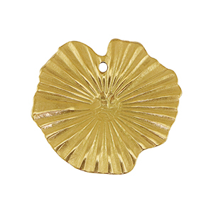 Stainless Steel - Rostfrei Stahl Anh&auml;nger Seerose Gold