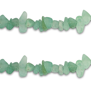 Chip Steine Perlen Aventurinquarz Green