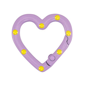 Farbiges Zubeh&ouml;r Schl&uuml;ssel Anh&auml;nger Herz Purple-yellow