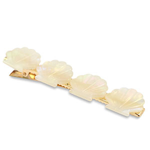 Haarschmuck Haarspang H&uuml;lse White
