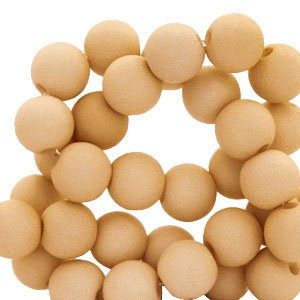 4 mm Acrylperlen Light brown