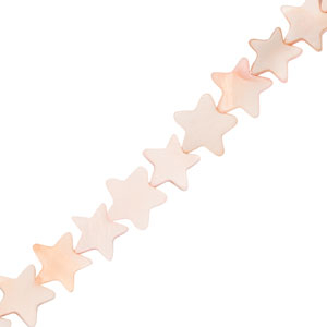 Muschel Perlen Stern Light pink