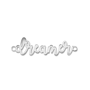 Stainless Steel - Rostfrei Stahl Anh&auml;nger Zwischenst&uuml;ck ''dreamer'' Silver