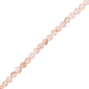 Muschel Perlen Rund Pink