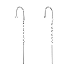 Ohrringe aus Stainless Steel - Rostfreiem Stahl mit &Ouml;se Silver