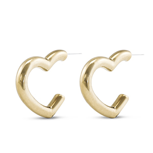 Trendy Ohrringe Herz Gold