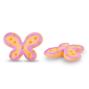 Acrylperlen Schmetterling Light orange-purple
