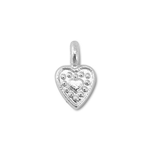 Metall Anh&auml;nger Herz Silver