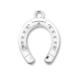 Metall Anh&auml;nger Hufeisen Silver