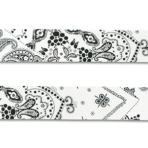 Bandana White-black