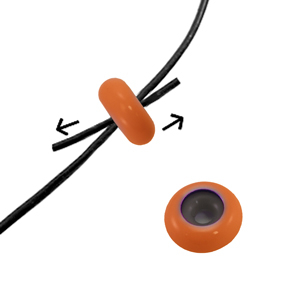 Smart-Stopperperlen Enamel 10x4mm Copper orange