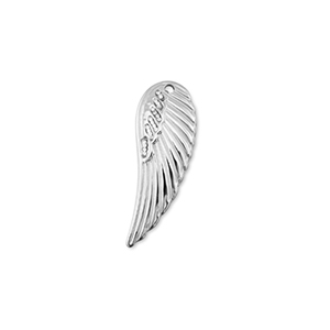 Stainless Steel - Rostfrei Stahl Anh&auml;nger Fl&uuml;gel Silver