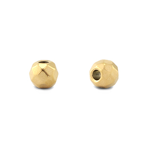 Stainless steel - Rostfrei Stahl Perlen 6mm Gold