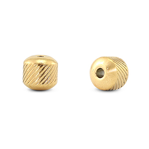 Stainless steel - Rostfrei Stahl Perlen 8mm Gold