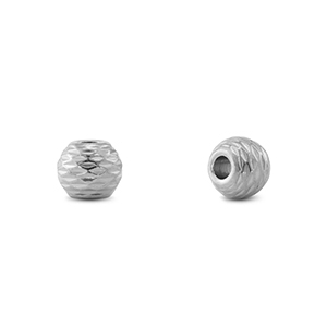 Stainless steel - Rostfrei Stahl Perlen 6mm Silver
