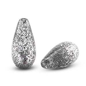 Polaris Elements Perlen tropfenform Paipo shiny Silver