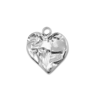 Stainless Steel - Rostfrei Stahl Anh&auml;nger Herz Silver