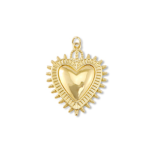 Brass TQ Metall Anh&auml;nger Hertz Gold