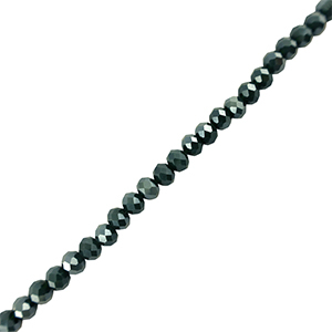 Top Glas Facett Perlen 4x3mm rondellen Dark blue