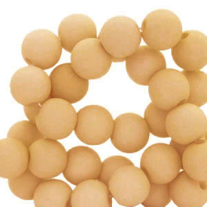 6 mm Acrylperlen Light brown
