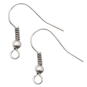 Ohrringe DQ Metall Antik silber (Nickelfrei)