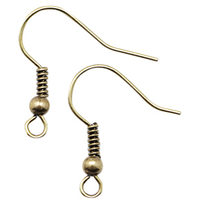Ohrringe DQ Metall Antik bronze (Nickelfrei)
